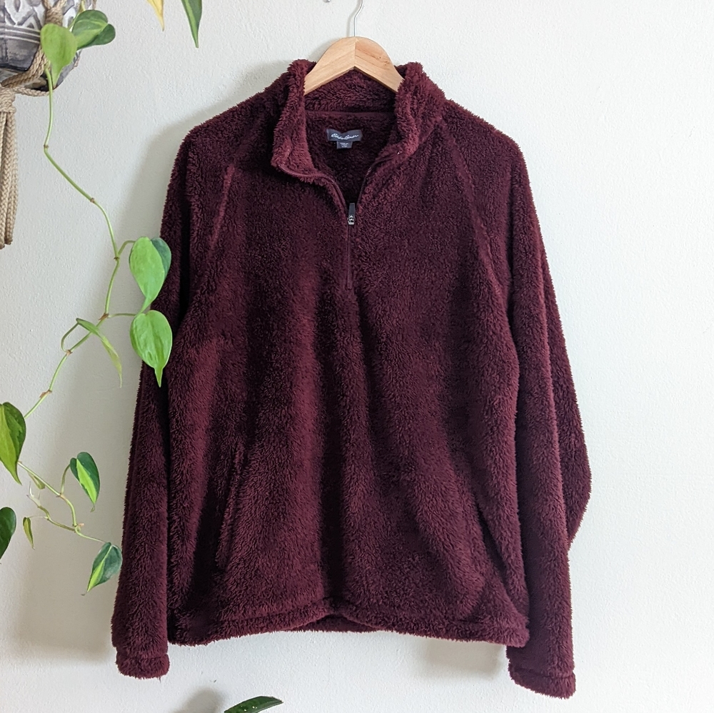 Eddie Bauer | High Pile Fleece Quarter Zip Pullover